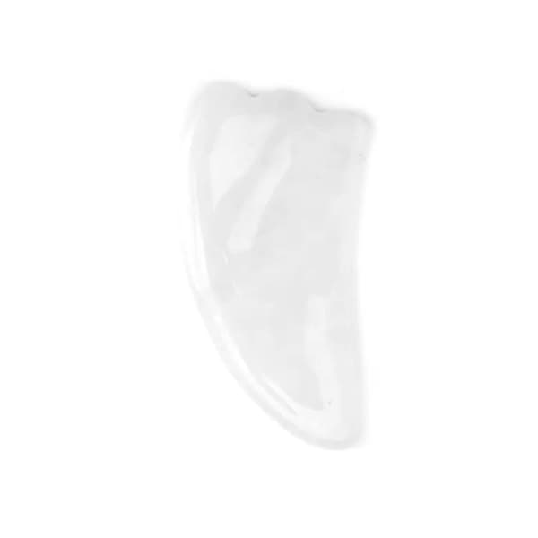 Naturlig Gua Sha Sten - Äkta Mineralsten - Vit Jade Stor