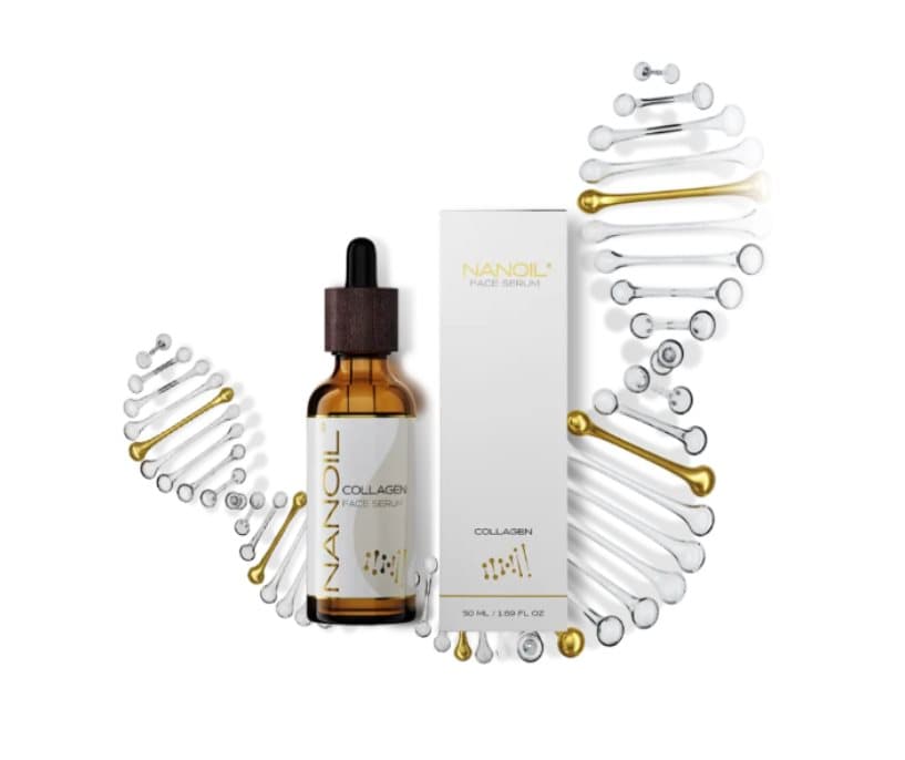 Nanoil Collagen Face Serum - Utjämnande, Fyllande och Föryngrande Serum Rikt på Kollagen, 50 ml