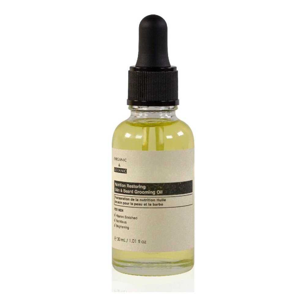 Återställande olja For Men Organic & Botanic Läder Skägg (30 ml)
