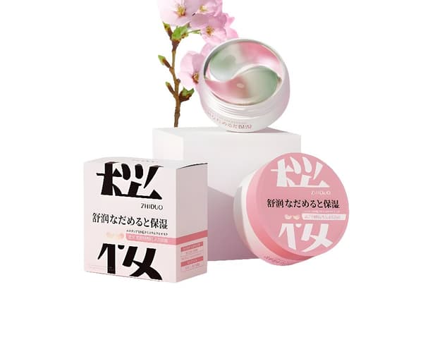 Nikotinamid Cherry Blossom Crystal Ögonplåster, 80 g (60 plåster/30 par)