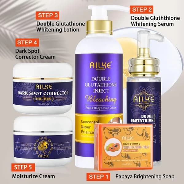Hudblegning, Dobbelt Glutathion, Opklaring, Glutathione 2 i 1