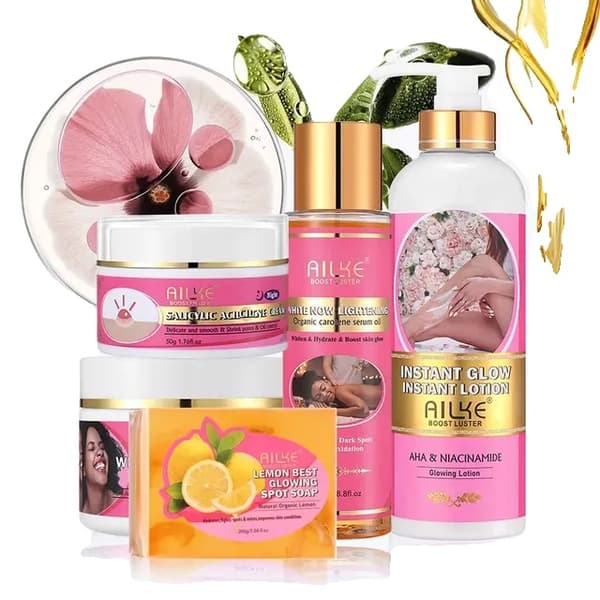 Glimtende Karamel Kropspleje Sæt, Økologisk, Vegansk, Body Lotion 500ml
