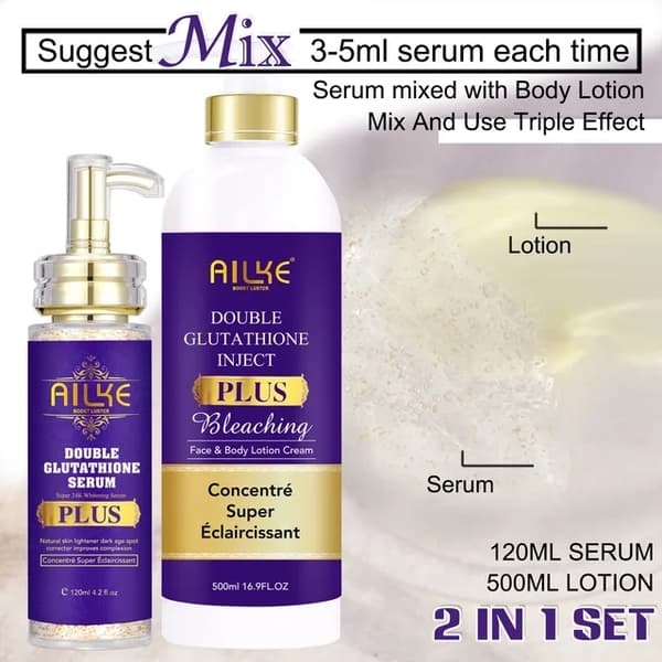 Missfärgningsreparationsserum, Glutationformel, Parabenfri, Serum 120ML