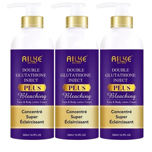 Glutathion Body Lotion, Fugtgivende, Jævn Hudtone, 4 i 1 sæt
