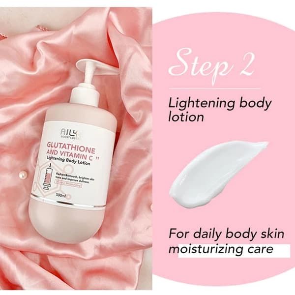 Vitamin C Lotion, Opstrammende Creme, Fjern Melanin & Mørke Pletter, 5 i 1 sæt