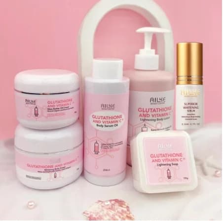 Vitamin C Lotion, Opstrammende Creme, Fjern Melanin & Mørke Pletter, 5 i 1 sæt