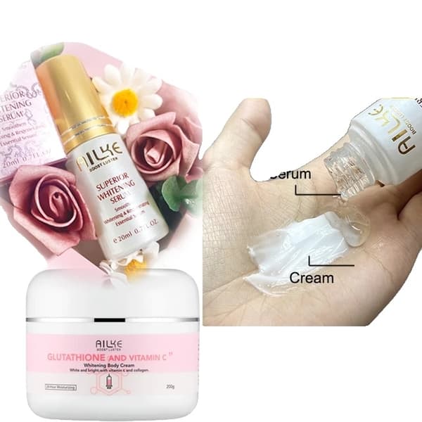Kroppskräm, Glutation och Vitamin C, Närer & Återfuktar Huden, 6 i 1 set