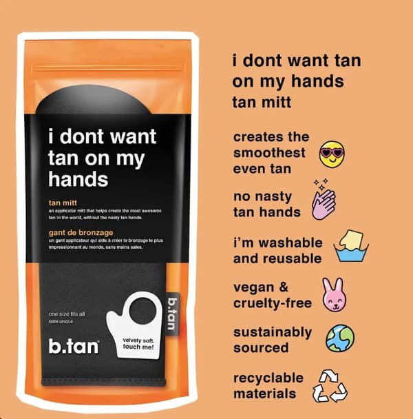 B.Tan - i don't want tan on my hands handske Påføringshandske