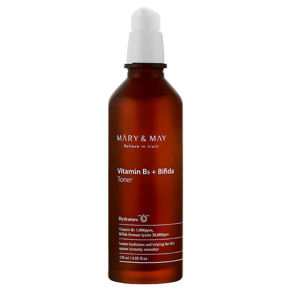 Mary&May Vitamin B5 + Bifida Toner 120 ml - Återfuktande och regenererande ansiktstonic