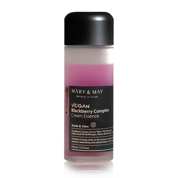 Mary&May Vegan Blackberry Complex Cream Essence 140 ml - Kirkastava ja kosteuttava kasvoesanssi