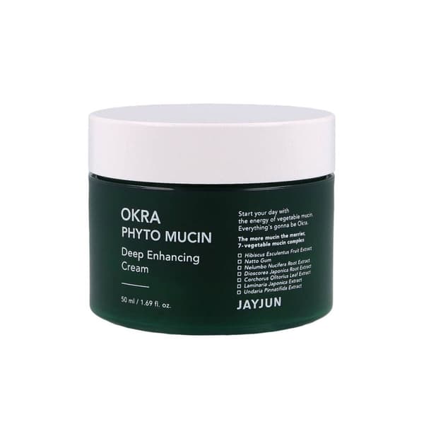 JAYJUN Okra Phyto Mucin Deep Enhancing Cream 50 ml - Voimakkaasti kosteuttava kasvovoide