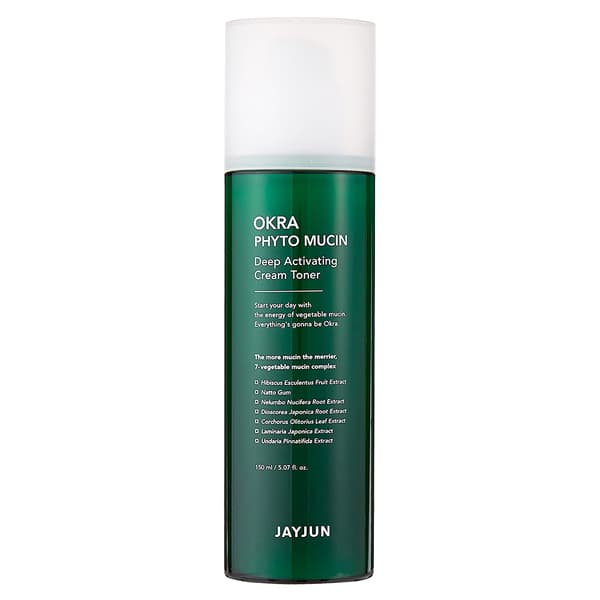 JAYJUN Okra Phyto Mucin Deep Activating Cream Toner 150 ml - Kasvovesi