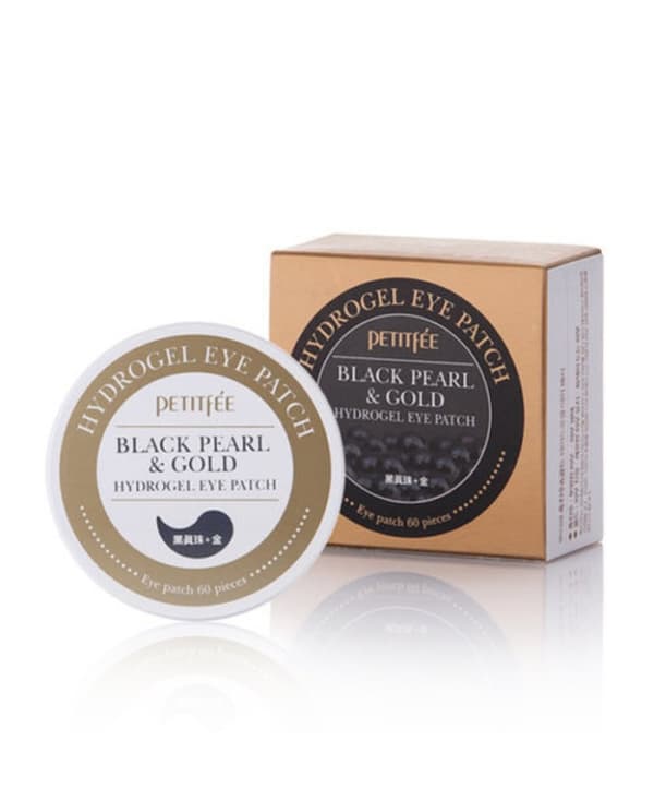 Petitfee Black Pearl &amp; Gold Hydrogel Eye Patch - Hydrogel ögonlappar med svart pärla och naturligt guld