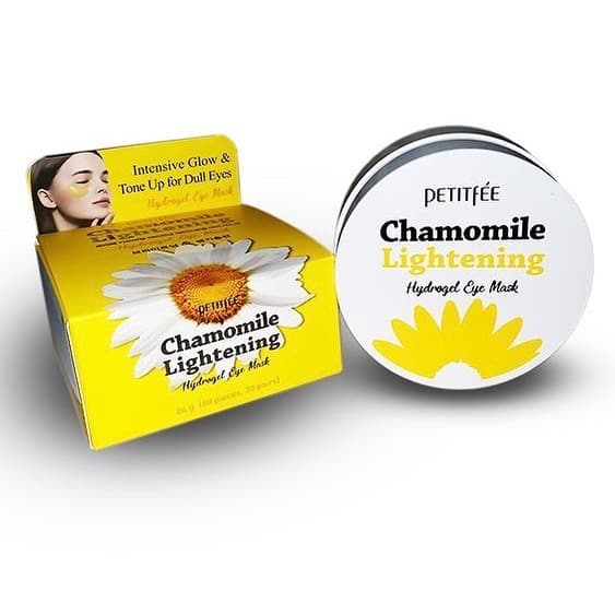 Petitfee Chamomaile Lightening Hydrogel Eye Mask 84 g - Ljusande hydrogelögonplåster