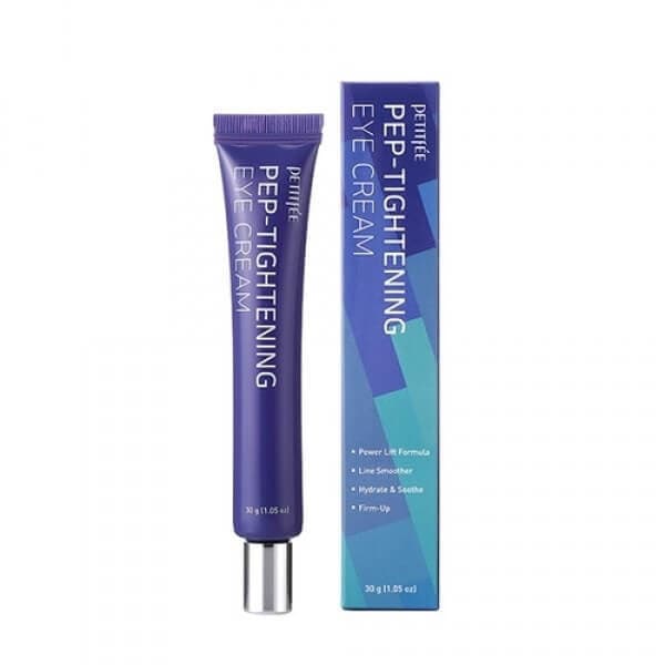 PETITFEE PEP-TIGHTENING Eye Cream 30 g - Ryppyjä ehkäisevä peptidivoide silmänympärysiholle