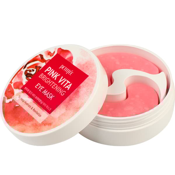 Petitfee Pink Vita Brightening EYE Mask - Multifunktionella ljusare ögonlappar