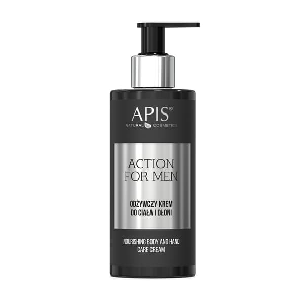 APIS - Action for Men, ravitseva vartalo- ja käsivoide, 300 ml