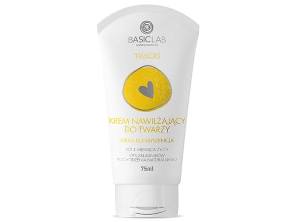 BasicLab Famillias Kosteuttava kasvovoide, kevyt koostumus, 75 ml tuubi