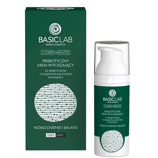 Basiclab PREBIOTISK LÖDANDE KRÄM MED 5% PREBIOTIKA, 1% ASIAN CELLYWELL OCH F-VITAMIN FÖRSTÄRKNING OCH BALANS 50 ml
