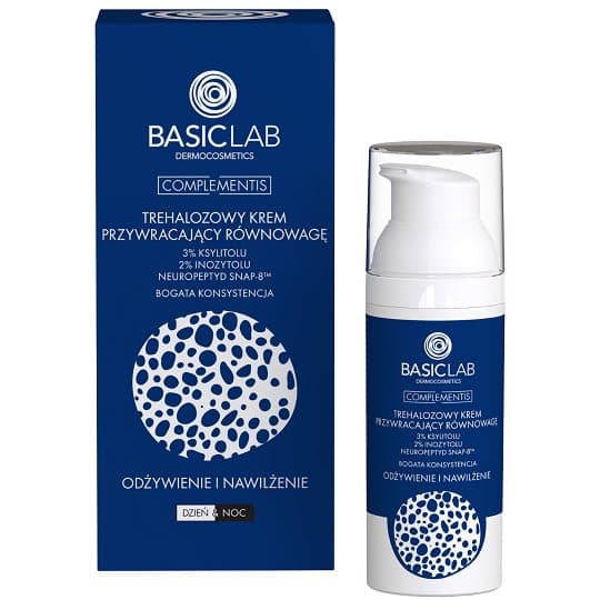 Basiclab TREHALOSE BALANCE PALAUTUSVOITE 3 % XYLITOLIA, 2 % INOZYTOLIA, NEUROPEPTIDI SNAP-8™ RIKKAISELLE RAVINTO- JA KOSTEUTTAMISELLA 50 ML