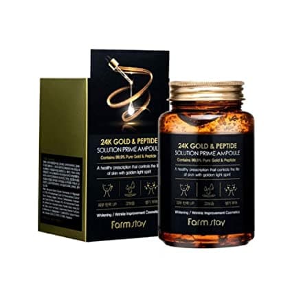 FARM STAY 24K Gold&Peptide Solution Prime Ampoule 250 ml - Anti-aging kasvoampulli