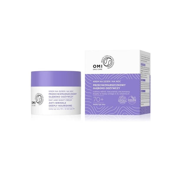 OMI Deep Nourishing Anti-Wrinkle Cream 70+ päivä/yö 50 ml - Ryppyjä ehkäisevä voide 70+ syväravitseva päivä/yö VEGAN