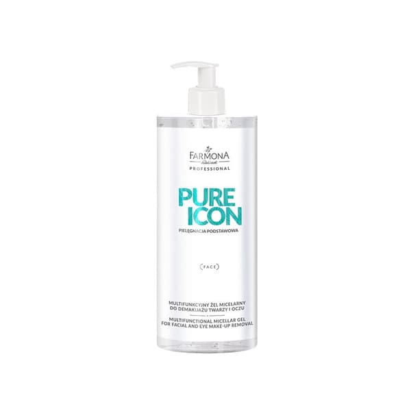 Farmona pure icon monitoiminen mikeraaligeeli kasvo- ja silmämeikin poistoon 500 ml