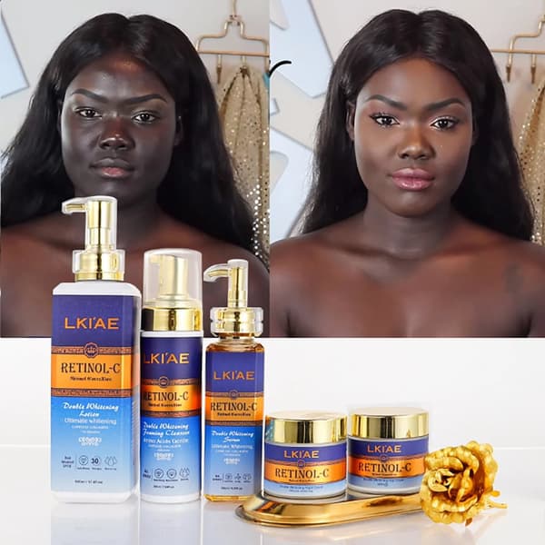 Hudvårdssats, SPF30-skydd, blekande, anti-aging fördelar,5 I 1 SET