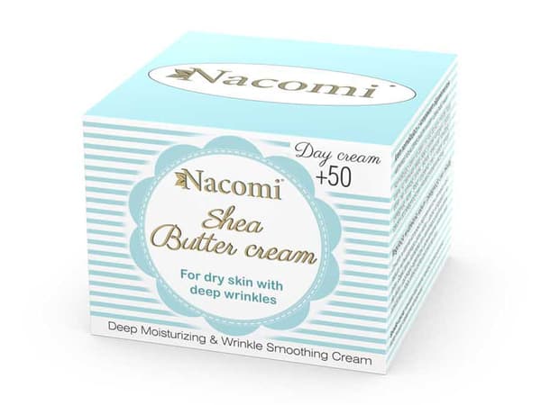 NACOMI Argan Cream 50+ Day med vitamin E och hyaluronsyra, 50 ml