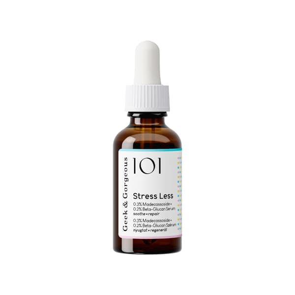 Geek & Gorgeous Stress Less Beta Glucan + Madecassoside 0,5% 30 ml - Geeliseerumi beetaglukaanilla ja madekassosidilla