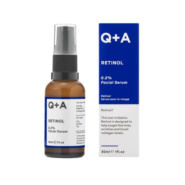 Q+A Retinol 0,2% Facial Serum -Kasvoseerumi Retinolilla 0,2%, 30 ml