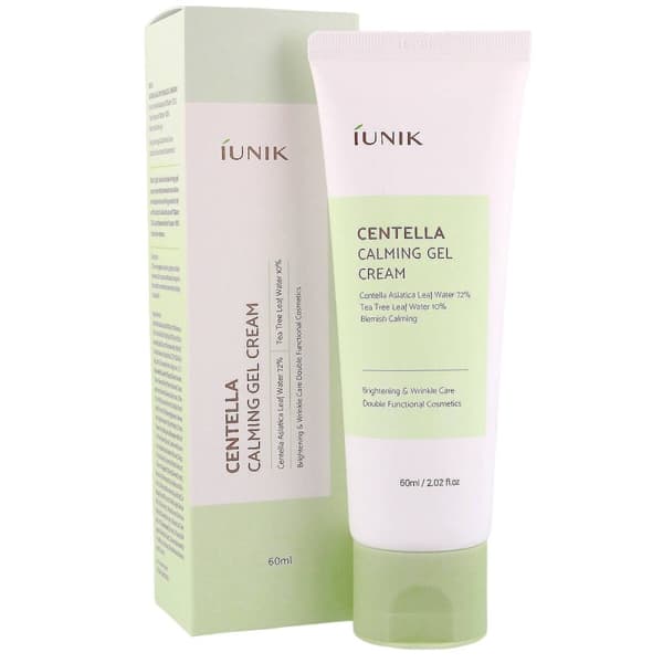 iUNIK Centella Calming Gel Cream, 60ml - Lugnande och återfuktande gelkräm för ansiktet