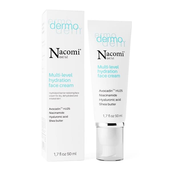 Nacomi Next Lvl DERMO Monitasoinen intensiivisesti kosteuttava voide, 50 ml