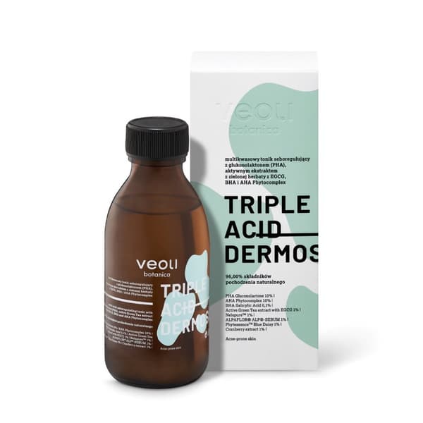 VEOLI Botanica Triple Acid Dermosolution Multiacid Seboregulating Tonic, 150 ml