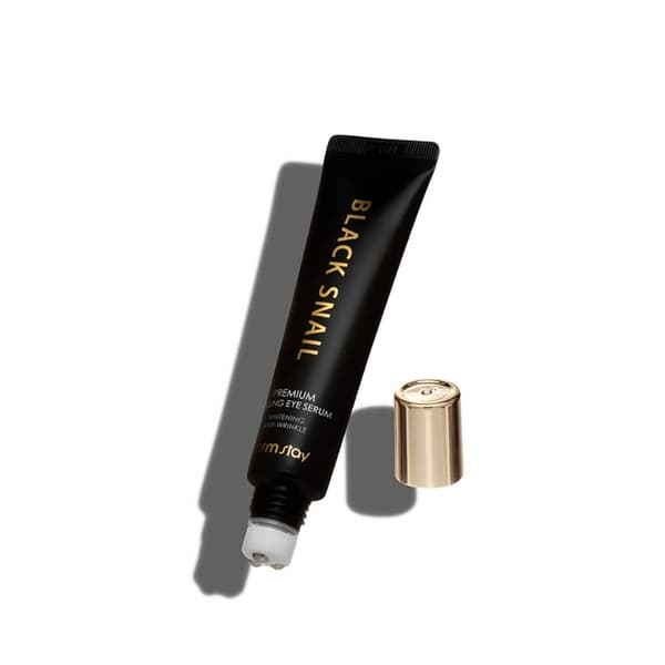 FARMSTAY Black Snail Premium Rolling Eye Serum 25 ml - Silmänympärysseerumi musta etanan limauutetta