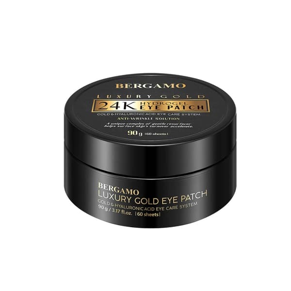 BERGAMO 24K GOLD Hydrogeelisilmälaput kullalla, 60 kpl.