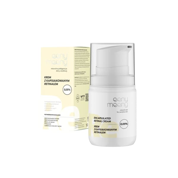 en liten kräm med inkapslad retinal 0,05 % 50 ml