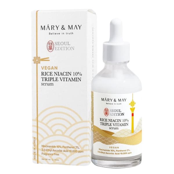 Mary&May Rice niacin 10% Triple Vitamin Serum 80 ml - kirkastava seerumi
