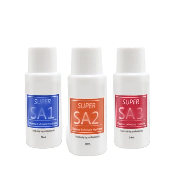Aqua Peeling Solution, 3 flasker á 30 ml, hudfornyelse, fugtgivende formel,3 flasker á 30 ml