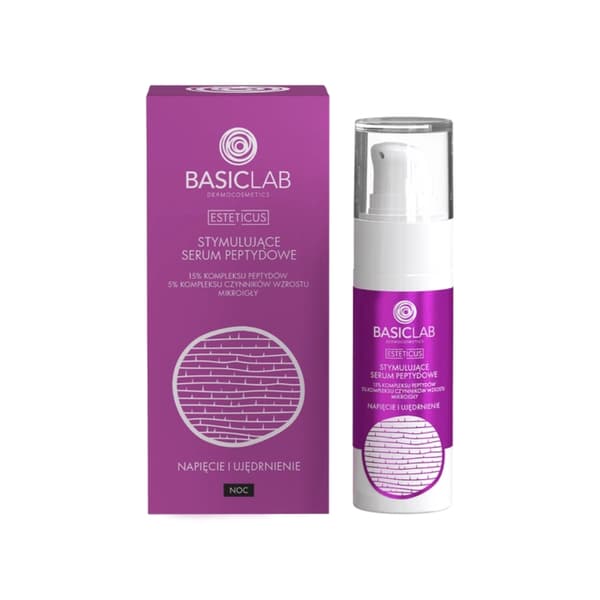 BASICLAB Stimuloiva peptidi-kasvoseerumi 15 % peptidikompleksi, 30 ml