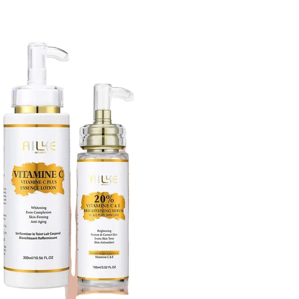Vitamin C Hudplejesæt, Oplysende Serum, Hvidgørende Essence Lotion,2 i 1 sæt