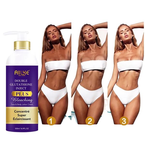 Blekande kroppslotion, 500 ml, berikad med glutation,Lotion 500ml