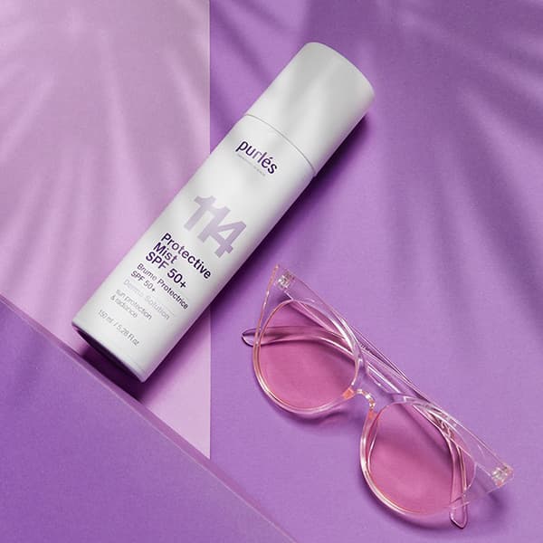 Purles 114 suojaava sumu SPF 50+ suodattimella