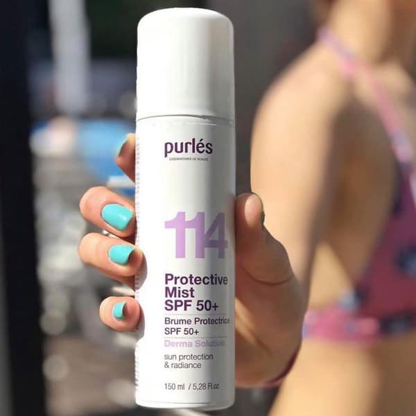 Purles 114 suojaava sumu SPF 50+ suodattimella
