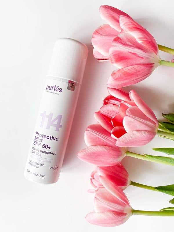 Purles 114 suojaava sumu SPF 50+ suodattimella