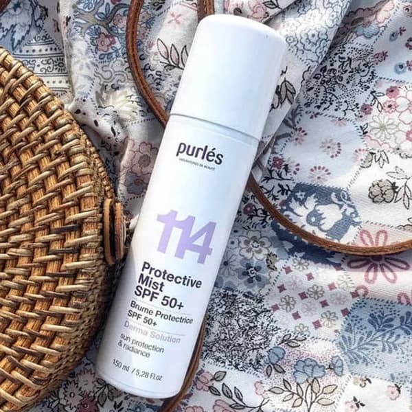 Purles 114 suojaava sumu SPF 50+ suodattimella