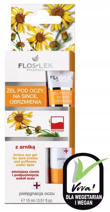 ARNIKA øjengelé, til mørke rande, hævelse med arnica 15ml (rør)