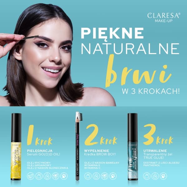 Claresa kulmakarvojen laminointigeeli 01 TRUE GLUE! transp.