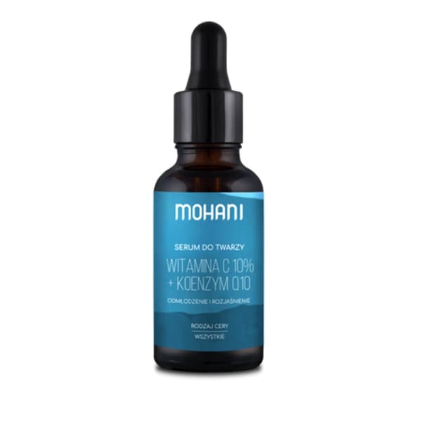 MOHANI nuorentava ja kirkastava kasvoseerumi vitamiinilla C 10 % ja koentsyymi Q10, 30 ml