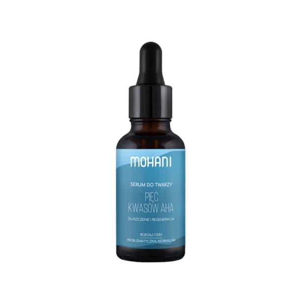 MOHANI Regenererande och exfolierande ansiktsserum med fem AHA-syror, 30 ml
